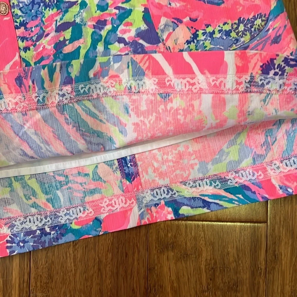 Lilly Pulitzer little Lilly classic shift dress in Multi Rainbow Soleil print 10